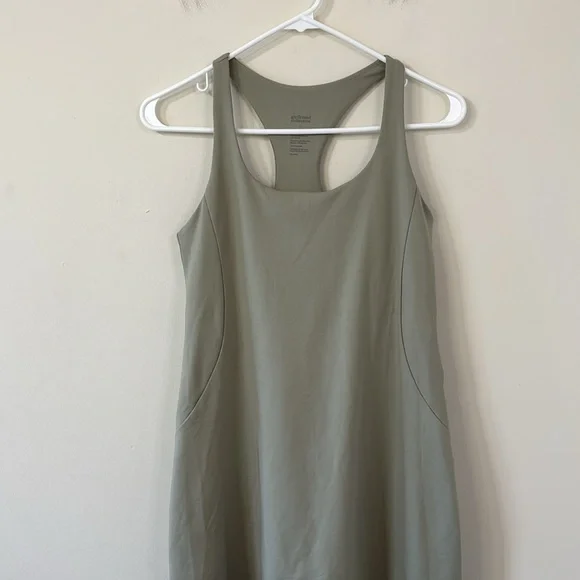 Girlfriend Collective Paloma Racerback Athletic Dress Matcha Size Large - Picture 4 of 11